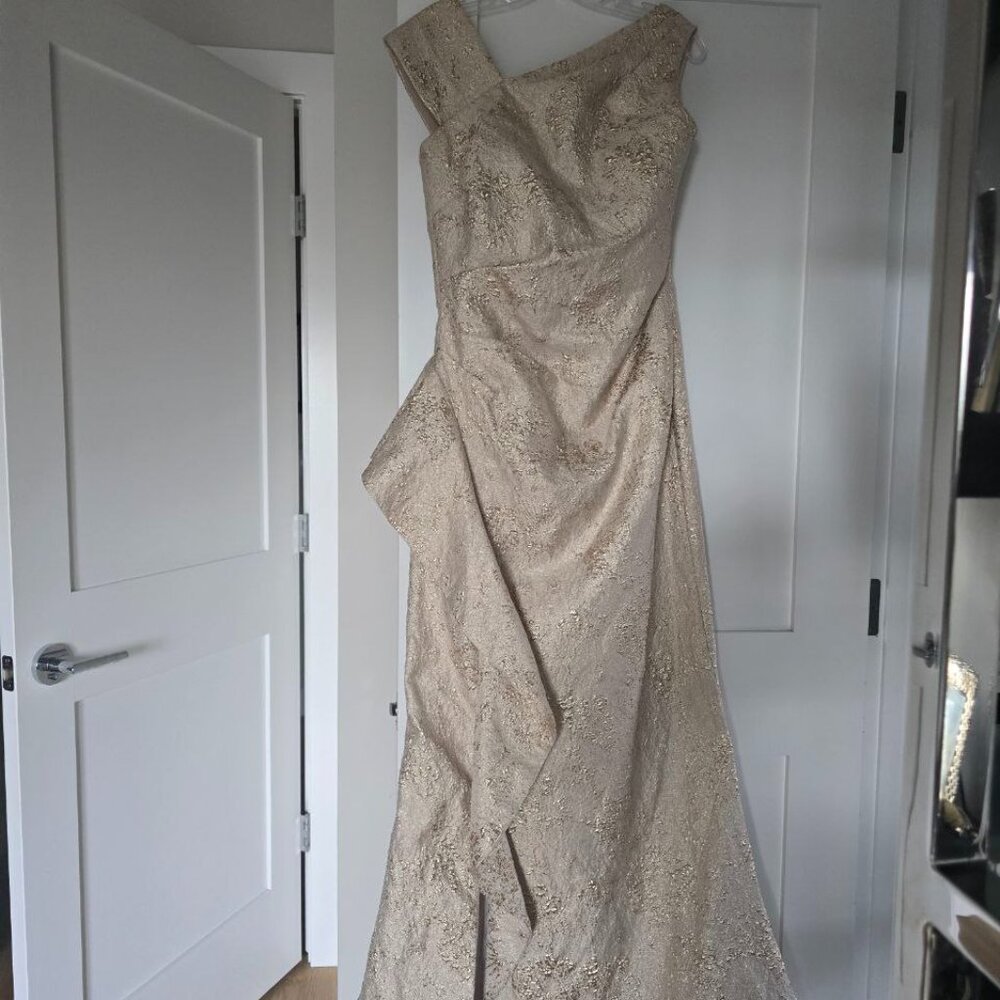 Teri Jon Gold Formal Gown size 10